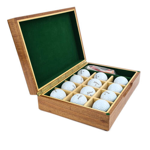 Tasmanian Blackwood Golf Ball Gift Box