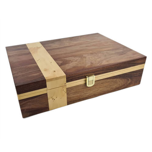 Tasmanian Blackwood Document Box with Huon Pine Inlay