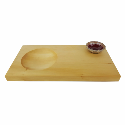 Tasmanian Huon Pine Cheese Board and Bowl Set